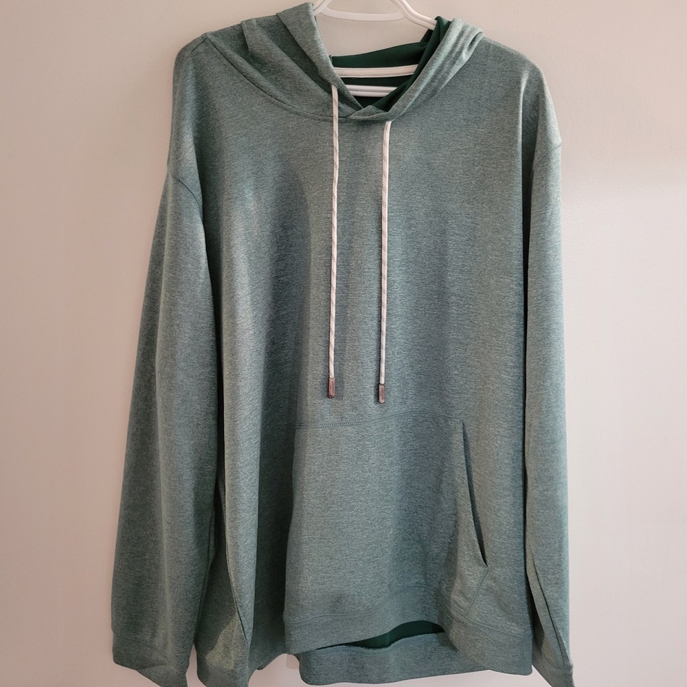 Graham Luxe Hatch 2.0 Long Sleeve Hoodie Men's Size 2XL‎ Green Golf Pocket